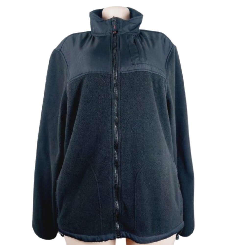 Aeropostale Women's Black A87 Long Sleeve Full Zip Fleece Jacket Size M